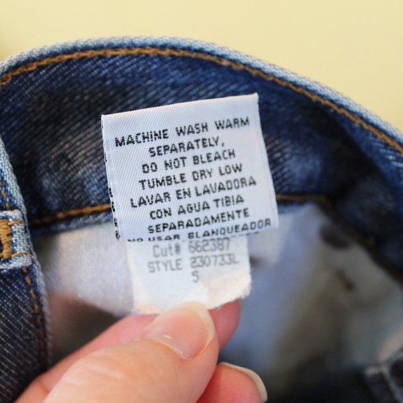 l.e.i. Shiny Flare Jeans Size 5 Vintage - Picture 13 of 13